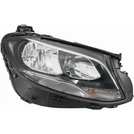 PHARE AVANT DROIT HALOGENE MERCEDES CLASSE E W213 (16-19) - FEU DE JOUR LED - MARQUE DE PREMIERE MONTE - H7/H7 Paiement Sécurisé
