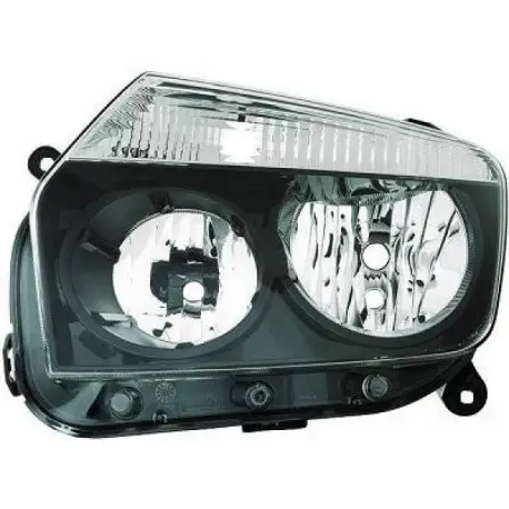 PHARE AVANT GAUCHE DACIA DUSTER (10-14) - NOIR - H7&H1 - DEPO/TYC Retour Gratuit