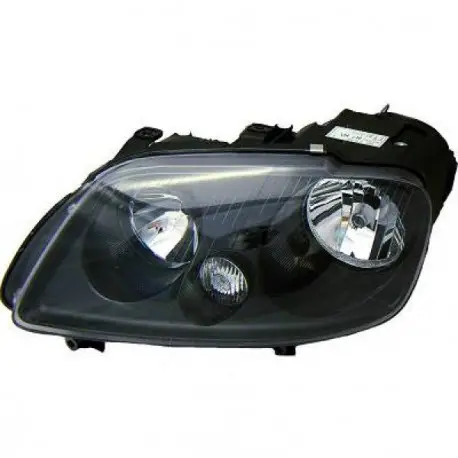 PHARE AVANT DROIT FOND NOIR VW CADDY (03-10) - TOURAN (03-06) - PAS POUR XENON Retour Gratuit