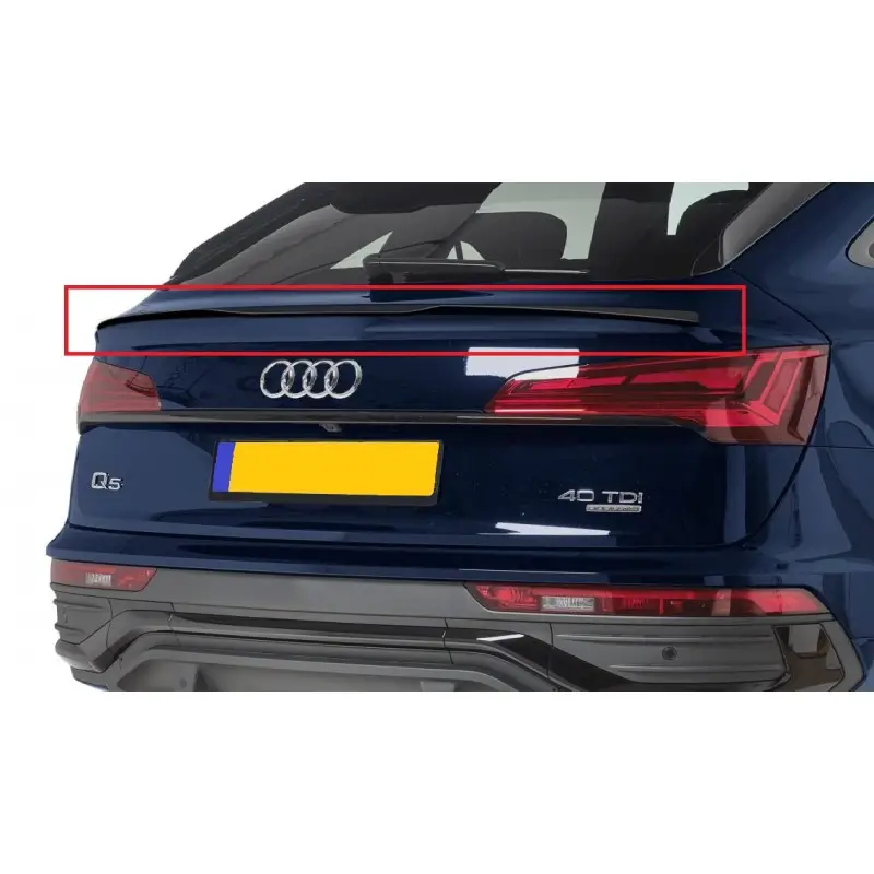SPOILER DE COFFRE INFERIEUR POUR AUDI Q5 FY S-LINE SPORTBACK (20-24) - NOIR BRILLANT - AUSSI POUR SQ5 Soldes