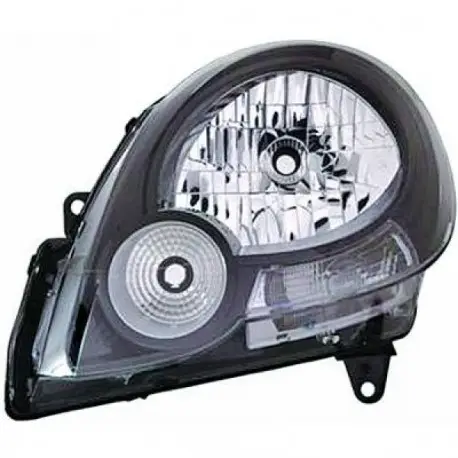 PHARE AVANT DROIT RENAULT KANGOO (08-13) - DEPO/TYC - H4 - NOIR Prix Réduit