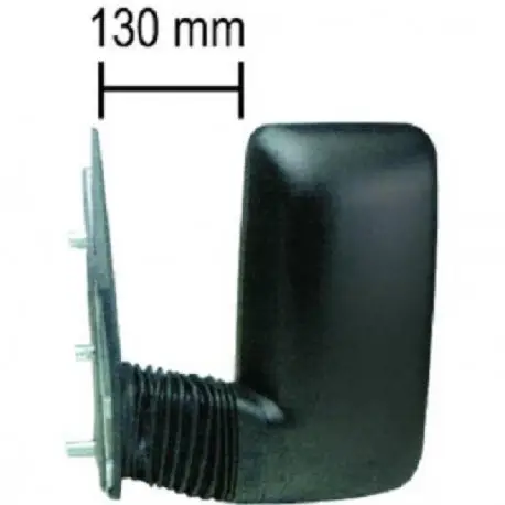 Remise RETROVISEUR DROIT IVECO DAILY (00-06) - "BRAS COURT - 130MM" - ELECTRIQUE - CHAUFFANT