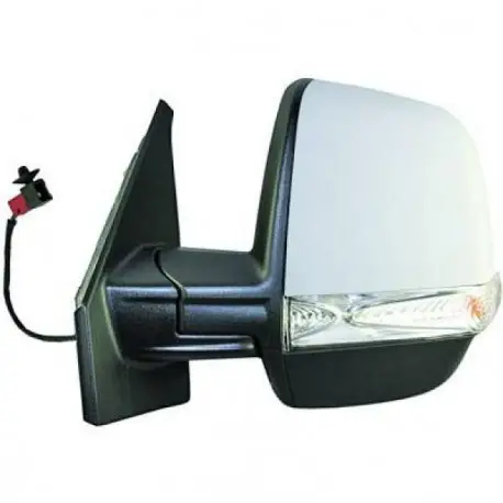 RETROVISEUR GAUCHE FIAT DOBLO CARGO (10-15) - 6 PINS - ELECTRIQUE - CHAUFFANT -AVEC CLIGNOTANT - A PEINDRE Livraison Gratuite
