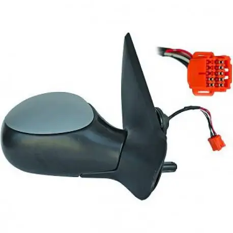 RETROVISEUR GAUCHE PEUGEOT 206 CC (98-03) - 5 PINS - ELECTRIQUE - CHAUFFANT - A PEINDRE Haute Qualité
