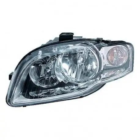 PHARE AVANT DROIT AUDI A4 B7 8E (05-07) - HALOGENE - AVEC CLIGNOTANT BLANC - TRANSPARENT - H7/H7 - DEPO Remise