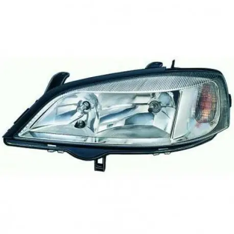 PHARE AVANT DROIT OPEL ASTRA G (97-04) - HALOGENE - H7/HB3 - DEPO/TYC/DEPO - AVEC CLIGNOTANT - CHROME Pas Cher
