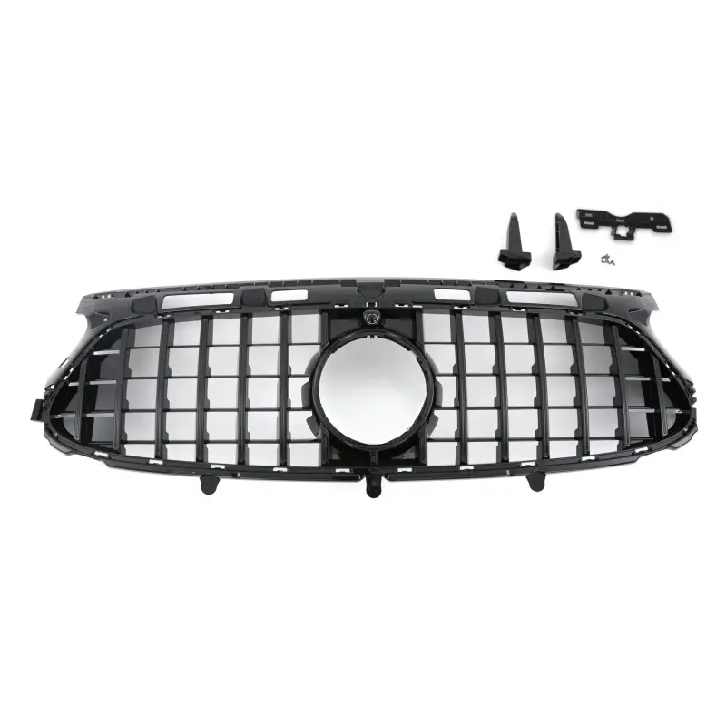 Vente Flash GRILLE DE CALANDRE LOOK GT - GTR PANAMERICANA POUR MERCEDES CLASSE GLA H247 FACELIFT (23-26) - FULL NOIR - POUR PACK AMG