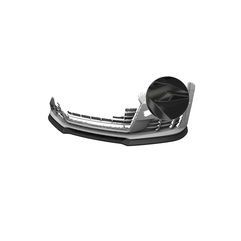 Meilleur Choix LAME DU PARE-CHOCS AVANT POUR AUDI TT 8S - STANDARD - NOIR BRILLANT (14-18)
