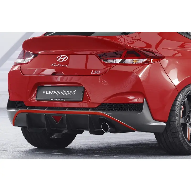LAME DE DIFFUSEUR ARRIERE POUR Hyundai I30 N / N-Line (20-23) - NOIR MATT Nouveauté