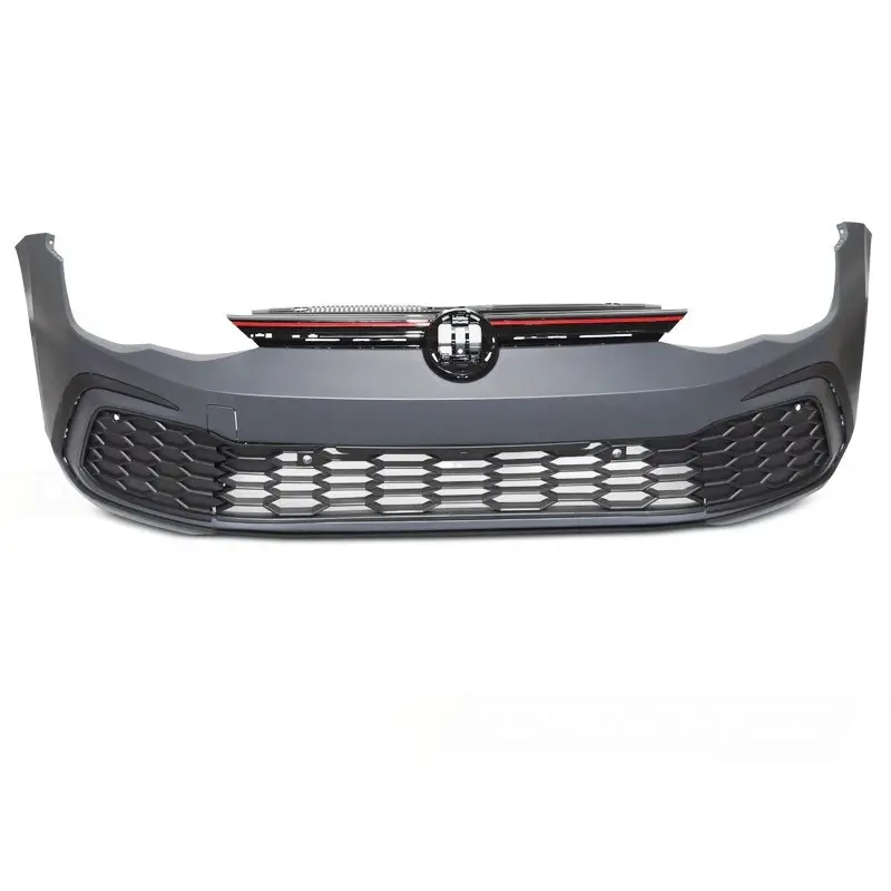 PARE-CHOCS AVANT SPORT LOOK GTI POUR VW GOLF 8 (19-24) - POUR PDC - SANS AB - A PEINDRE Quantité Limitée
