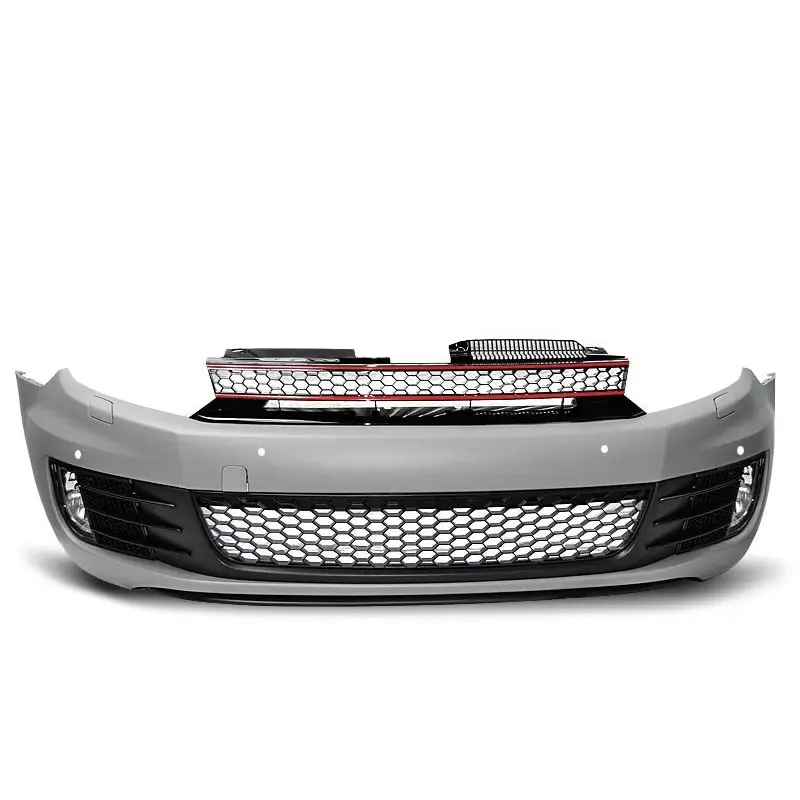 PARE-CHOCS AVANT SPORT LOOK GTI POUR VW GOLF 6 (08-12) - AVEC PDC - A PEINDRE Prix Choc