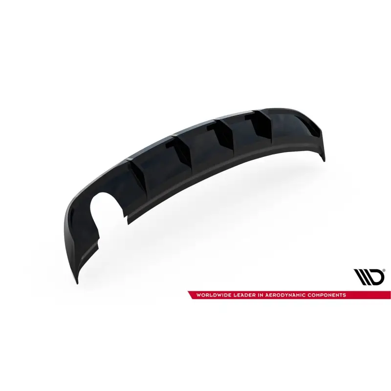 DIFFUSEUR ARRIÈRE COMPLET AUDI A3 SEDAN 8V FACELIFT(VERSION AVEC EMBOUTS D'ÉCHAPPEMENT SIMPLES D'UN CÔTÉ) - MAXTONDESIGN - FINITION NOIR BRILLANT Prix Réduit