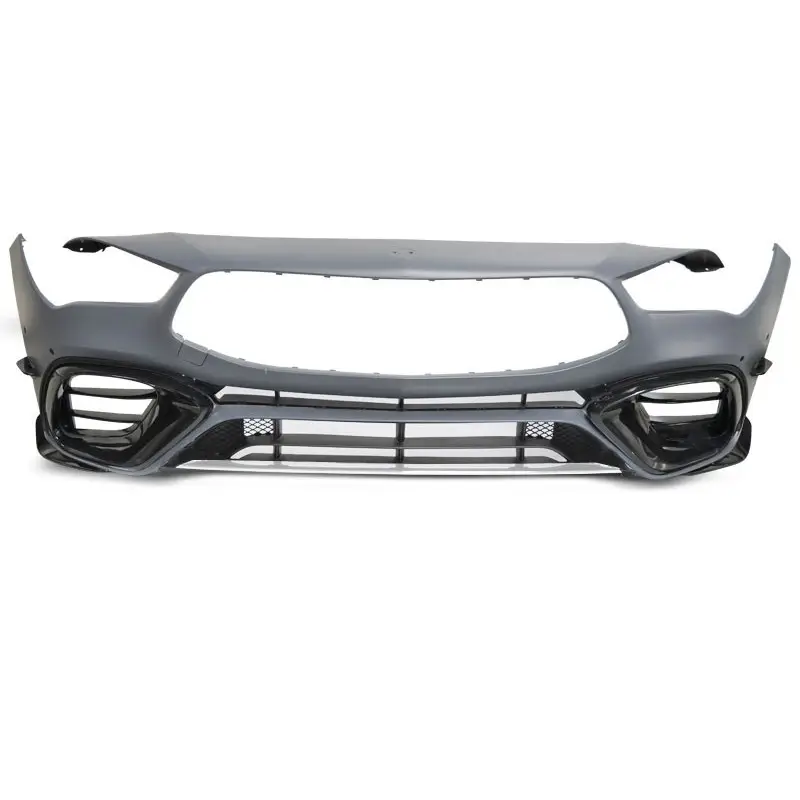 Remise PARE-CHOCS AVANT SPORT STYLE AMG POUR MERCEDES CLA W118 (19-23) - MOULURE AVANT CHROME - A PEINDRE