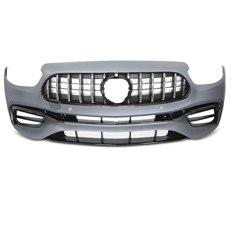 PARE-CHOCS AVANT SPORT LOOK AMG POUR MERCEDES CLASSE E W213 (20-23) - CALANDRE NOIR + CHROME - A PEINDRE Achetez Aujourd’hui