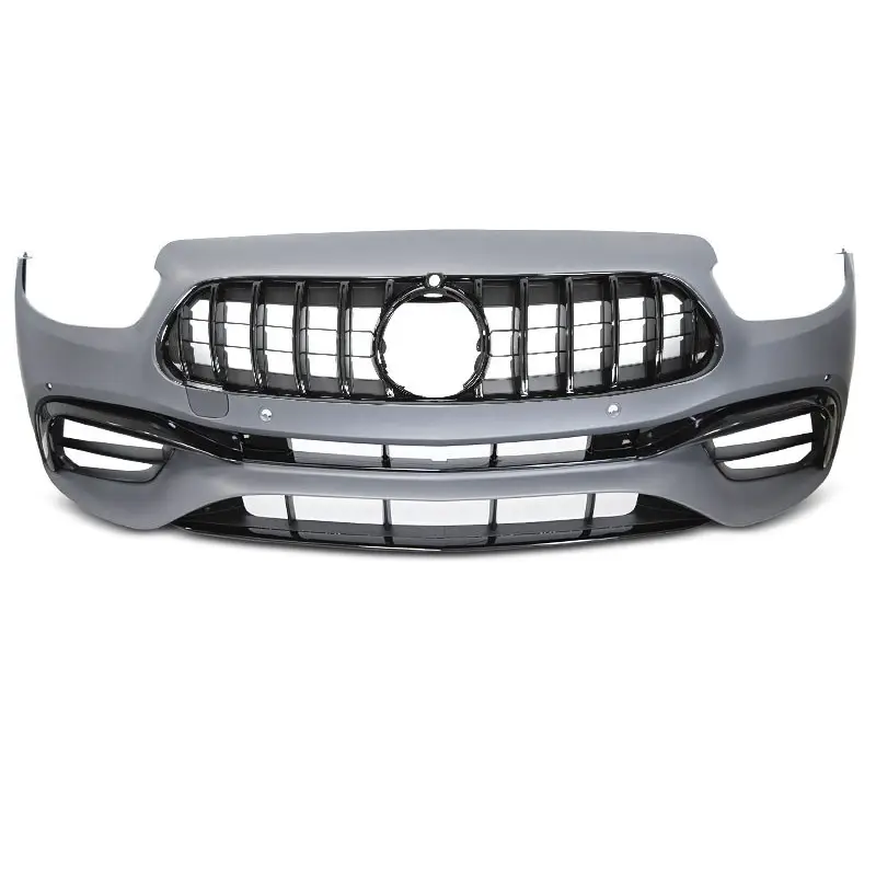 PARE-CHOCS AVANT SPORT LOOK AMG POUR MERCEDES CLASSE E W213 (20-23) - CALANDRE FULL NOIR - A PEINDRE Jusqu’à Épuisement Des Stocks