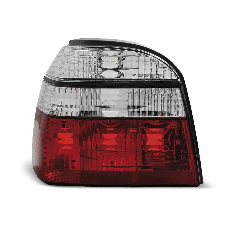 FEU ARRIÈRE ROUGE BLANC POUR VW GOLF 3 09.91-08.97 ROUGE BLANC Offre Exclusive