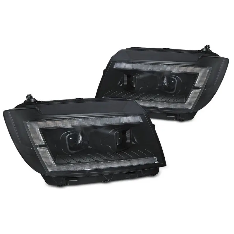 LED HEADLIGHTS TUBE LIGHT BLACK DRL SEQ POUR VW CRAFTER II 2017- Expédié Aujourd’hui
