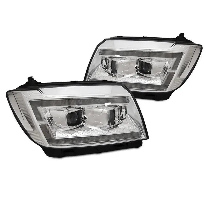 PHARES TUBE LUMIERE CHROME DRL SEQ POUR VW CRAFTER II 2017- Top Vente