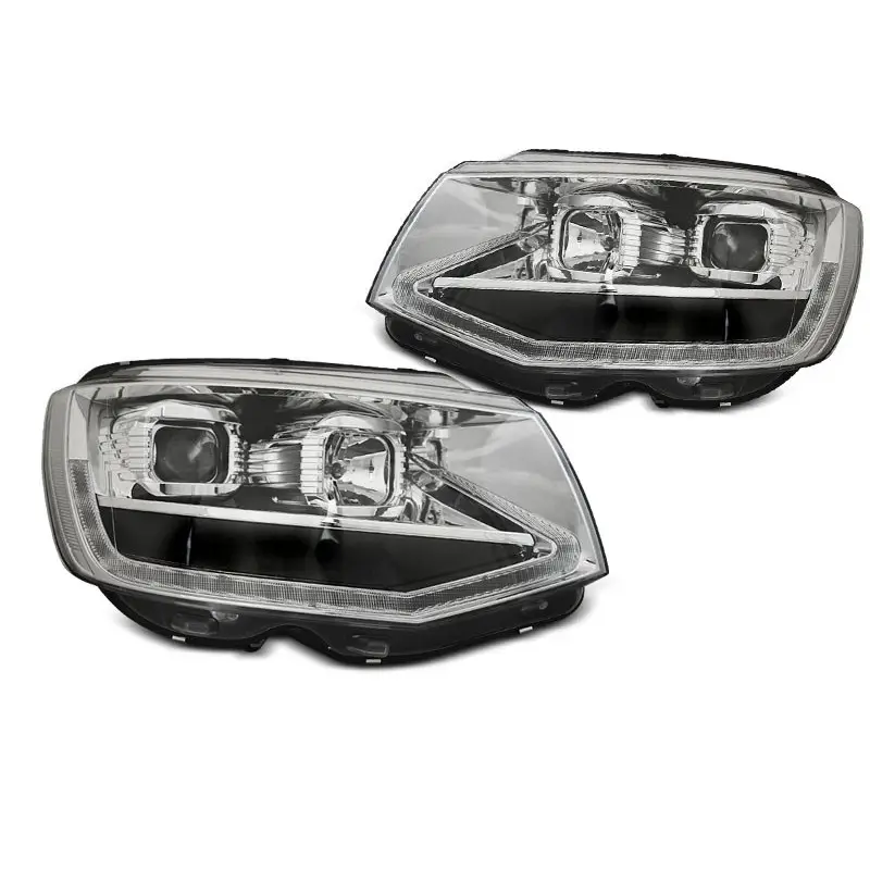 PHARES TUBE LUMINEUX CHROME DRL SEQ POUR VW T6 15-19 Bon Marché