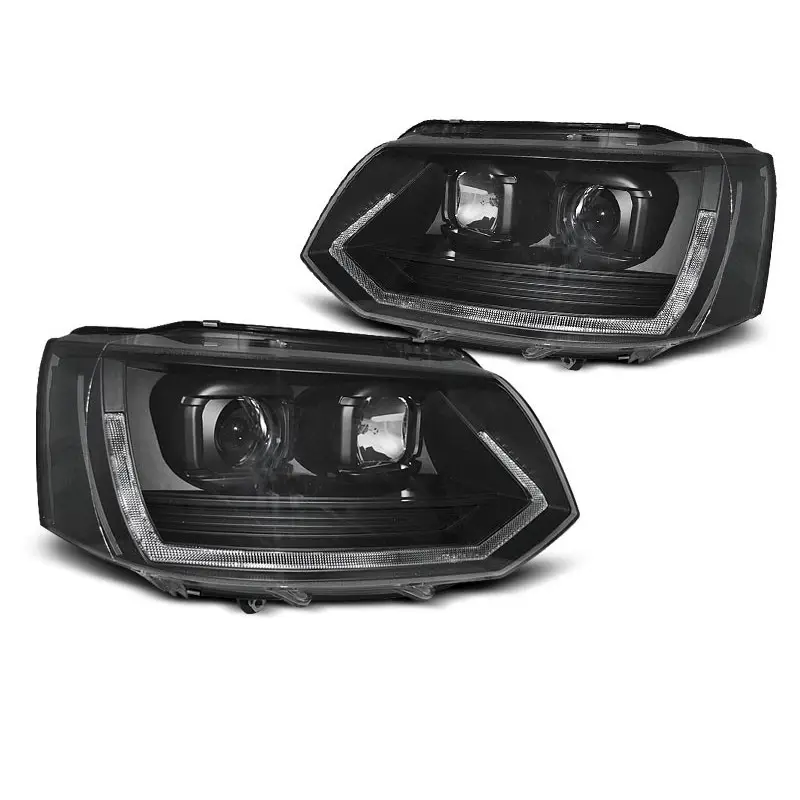PHARES TUBE LIGHT T6 LOOK BLACK POUR VW T5 2010-2015 Retour Gratuit