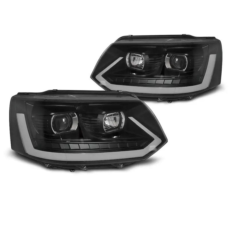 Seulement Aujourd’hui PHARES TUBE LUMINEUX NOIR SEQ POUR VW T5 2010-2015