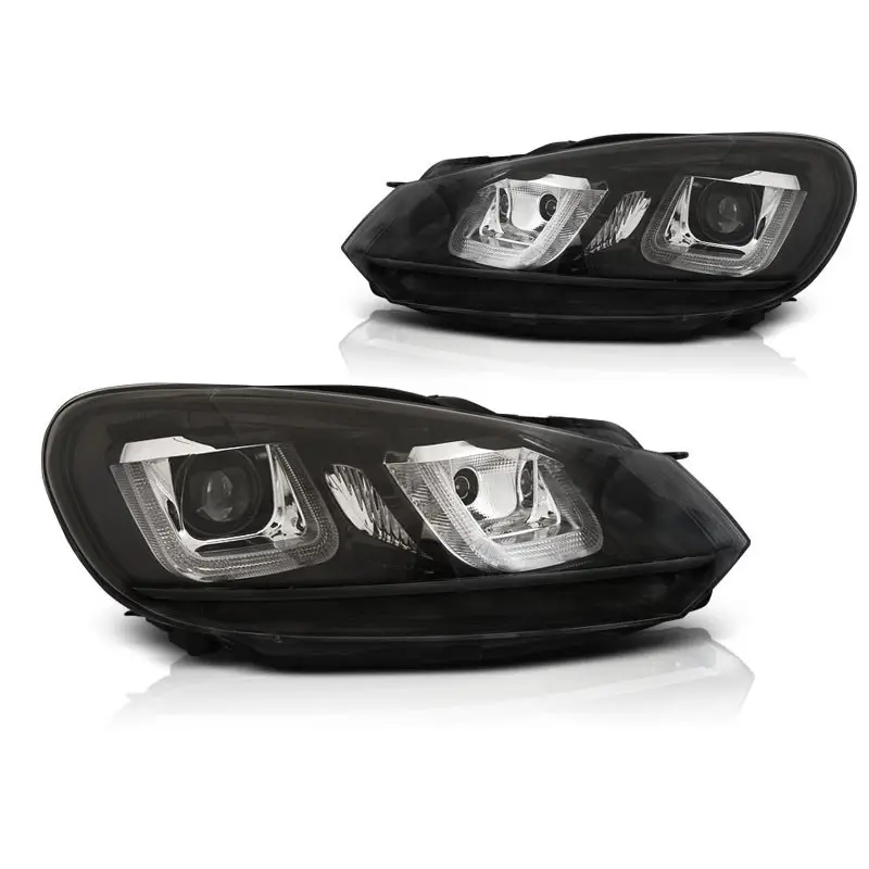 PHARES U-LED DRL BLACK LINE POUR VW GOLF 6 08-12 Usine Directe