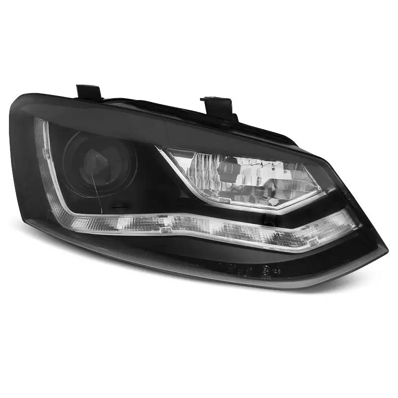 PHARES NOIRS DAYLIGHT POUR VW POLO 6R 09-03.14 Commande En Gros