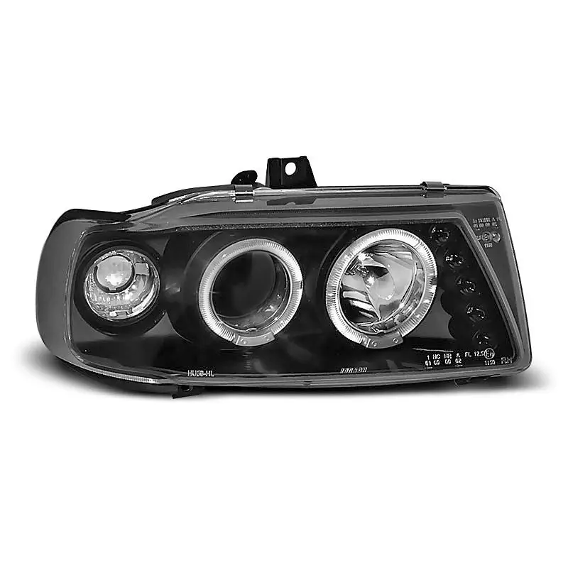 Expédition Rapide PHARES ANGEL EYES NOIR POUR SEAT IBIZA / CORDOBA/ POLO VARIANT, SEDAN 10.93-08.99
