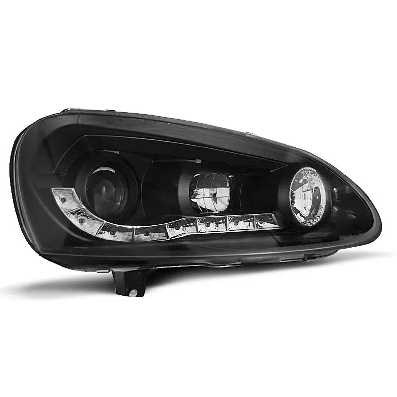 Prix Promo FEUX DE PROJECTEUR NOIR CLAIR POUR VW GOLF 5