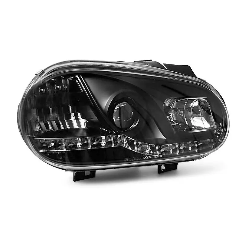 PHARES NOIRS DAYLIGHT POUR VW GOLF 4 09.97-09.03 Soldes