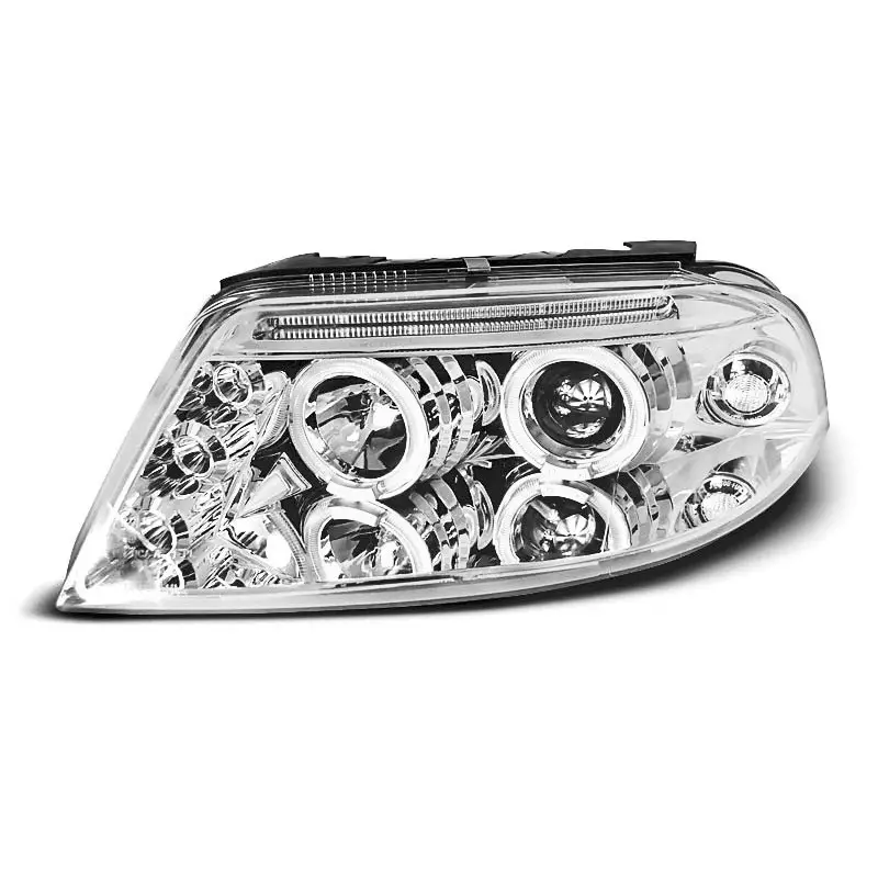 PHARES ANGEL EYES CHROME POUR VW PASSAT 3BG 09.00-03.05 Populaire