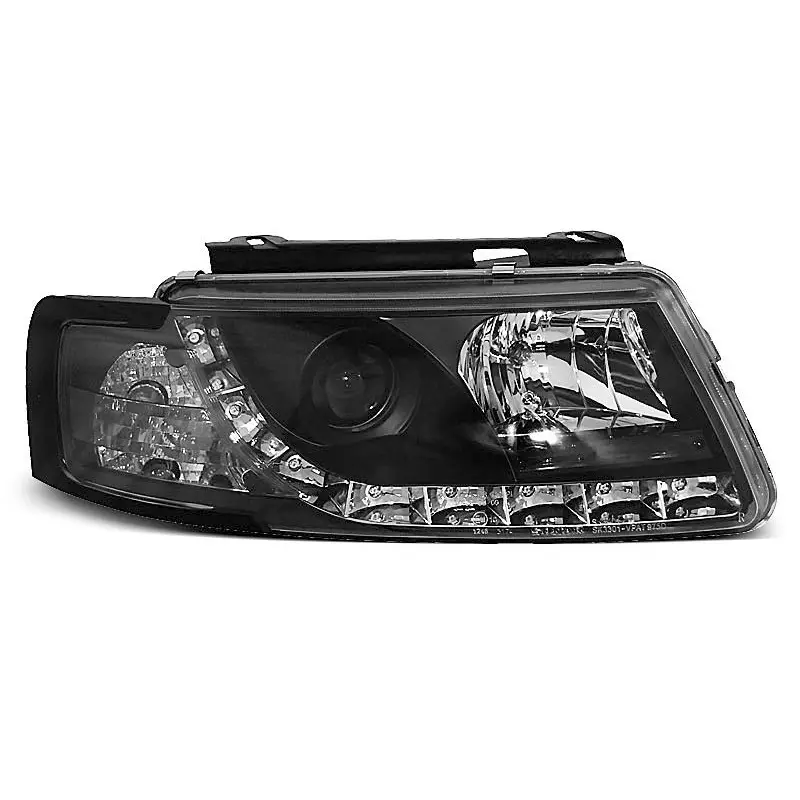 PHARES NOIRS DAYLIGHT POUR VW PASSAT 5B 3B 11.96-08.00 Offre Exclusive