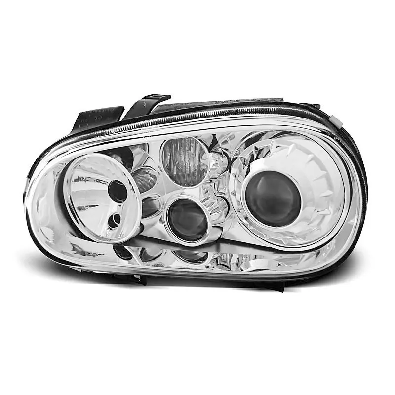 PHARES SPORT CHROME POUR VW GOLF 4 09.97-09.03 Dernière Chance