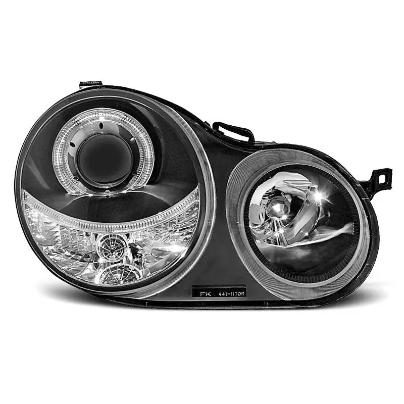 FEUX DE ROUGE ANGEL EYES NOIR POUR VW POLO 9N 11.01-04.05 Promotion