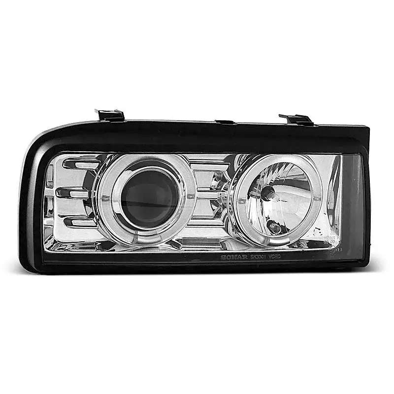 PHARES ANGEL EYES CHROME POUR VW CORRADO 88-95 Authentique