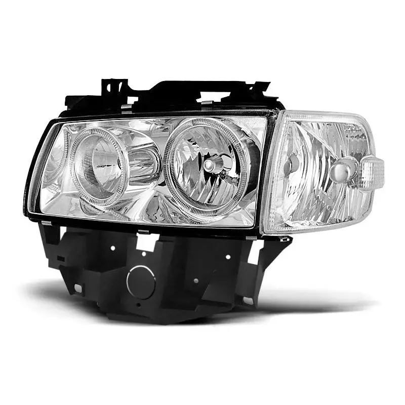 PHARES ANGEL EYES CHROME POUR VW T4 08.96-03.03 BUS Nouvel Arrivage