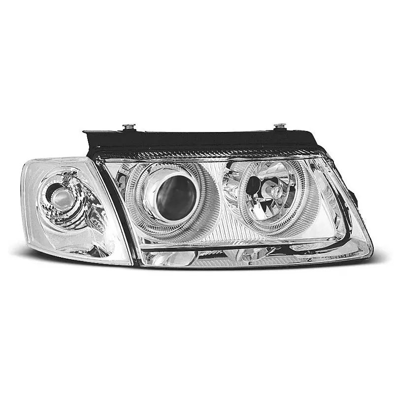 Seulement Aujourd’hui PHARES ANGEL EYES CHROME POUR VW PASSAT B5 3B 11.96-08.00