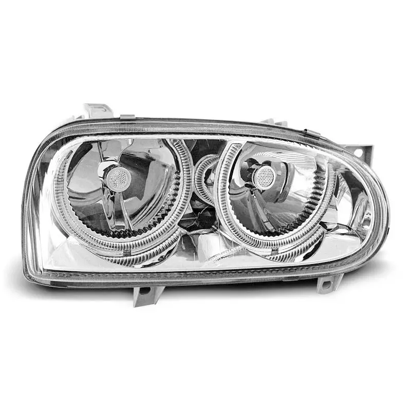 Prix Cassé PHARES ANGEL EYES CHROME POUR VW GOLF 3 09.91-08.97