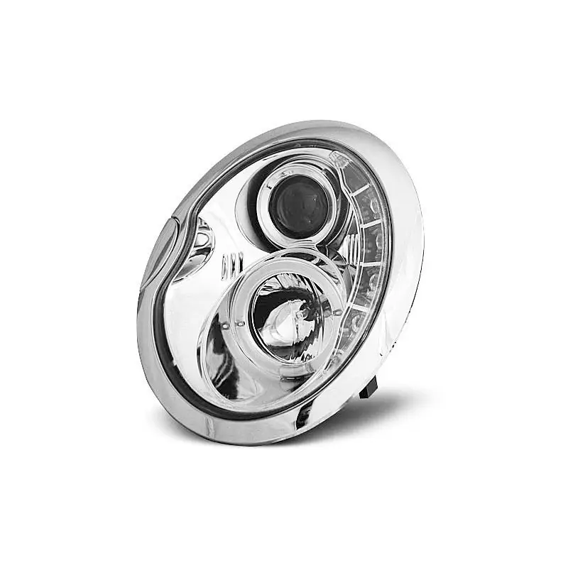 PHARES AVANT DAYLIGHT CHROME POUR BMW MINI (COOPER) 05.01-10.06 Haute Qualité
