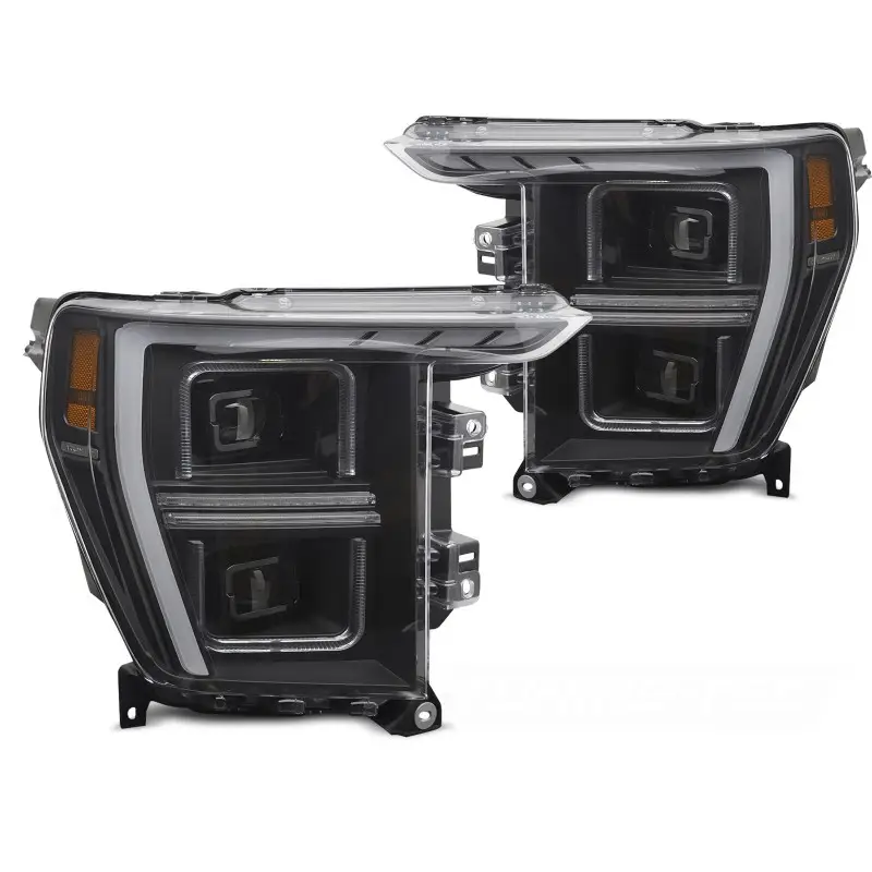 Expédié Aujourd’hui LED HEADLIGHTS TUBE LIGHT BLACK FITS FORD F150 MK14 20-23