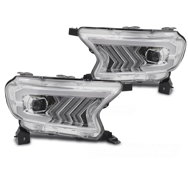 PHARES TUBE LIGHT CHROME POUR FORD RANGER V 16-22 Offre Exclusive