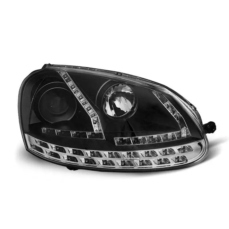 FEUX DE PROJECTEUR NOIR DE JOUR POUR VW GOLF 5 03-08 Livraison Express
