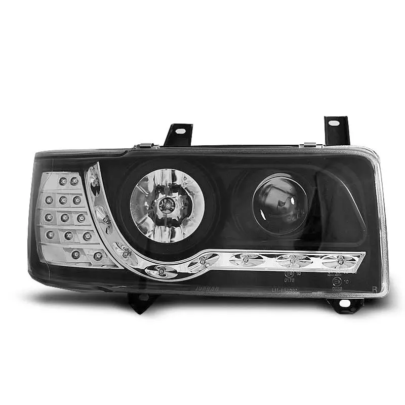 PHARES NOIRS DAYLIGHT POUR VW T4 90-03.03 TRANSPORTER Certifié