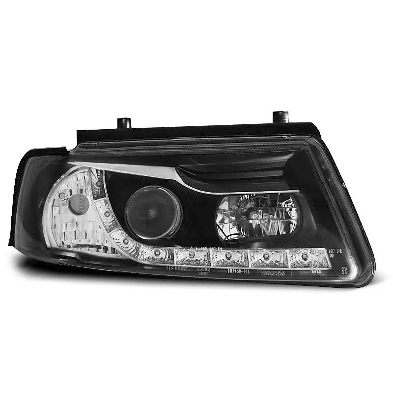 PHARES NOIRS DAYLIGHT POUR VW PASSAT B5 11.96-08.00 Expédition Rapide