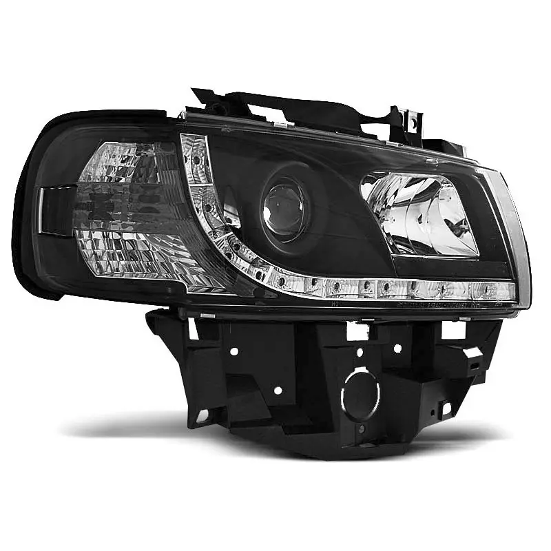 Prix Cassé PHARES NOIRS DAYLIGHT POUR VW T4 08.96-03.03 BUS