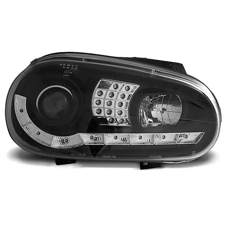 Livraison Express PHARES NOIRS DAYLIGHT POUR VW GOLF 4 09.97-09.03