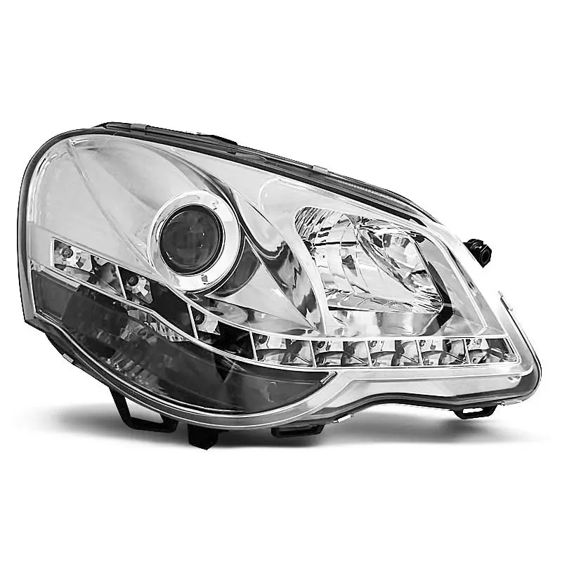 Nouvel Arrivage PHARES DAYLIGHT CHROME POUR VW POLO 9N3 04.05-09