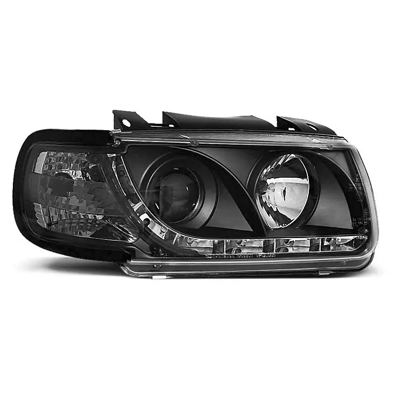 Meilleur Choix PHARES NOIRS DAYLIGHT POUR VW POLO 6N 10.94-09.99 HATCHBACK
