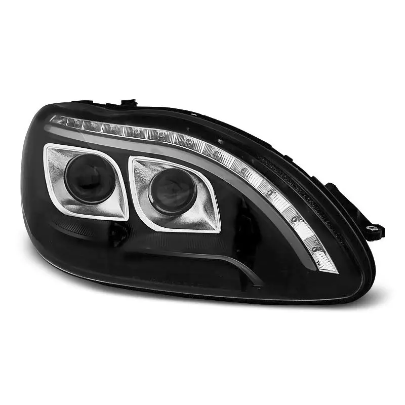 PHARES TUBE LUMINEUX NOIR POUR MERCEDES W220 S-KLASA 09.98-05.05 Soldes