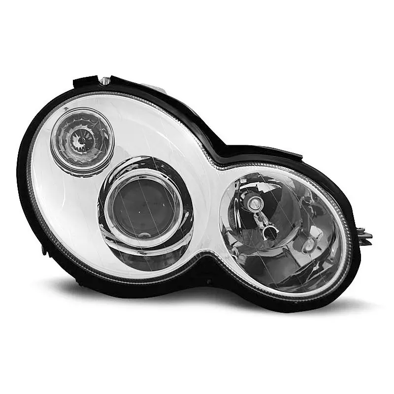 Pas Cher PHARES CHROME POUR MERCEDES CL203 C-KLASA 00-04